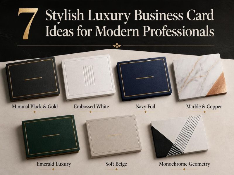 7 Stylish Luxury Business Card Ideas for Modern Professionals