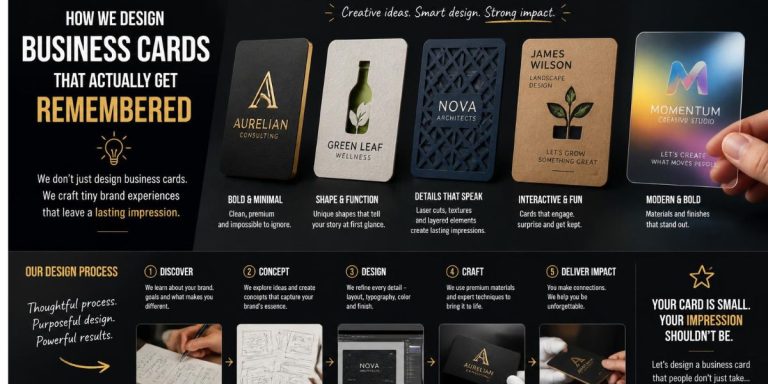 How We Design Business Cards That Actually Get Remembered