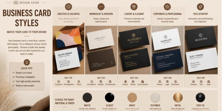 How to Choose the Right Business Card Style for Your Brand
