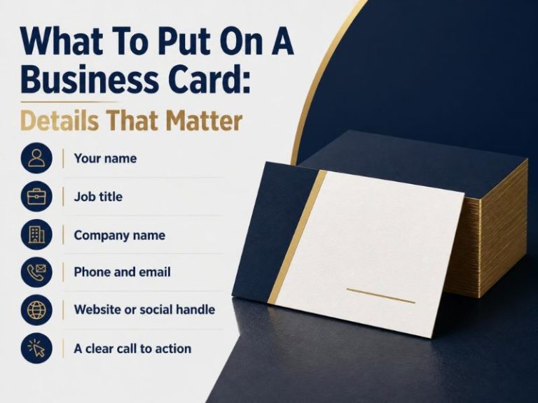 What To Put On A Business Card: Details That Matter